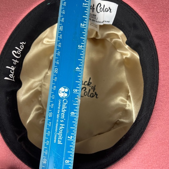 Lack of Color Wide Brimmed Rose Pink Hat XLarge 61 Australian Wool - Picture 3 of 5